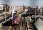 MBTA 1028 Leads the Wash Train into Framingham